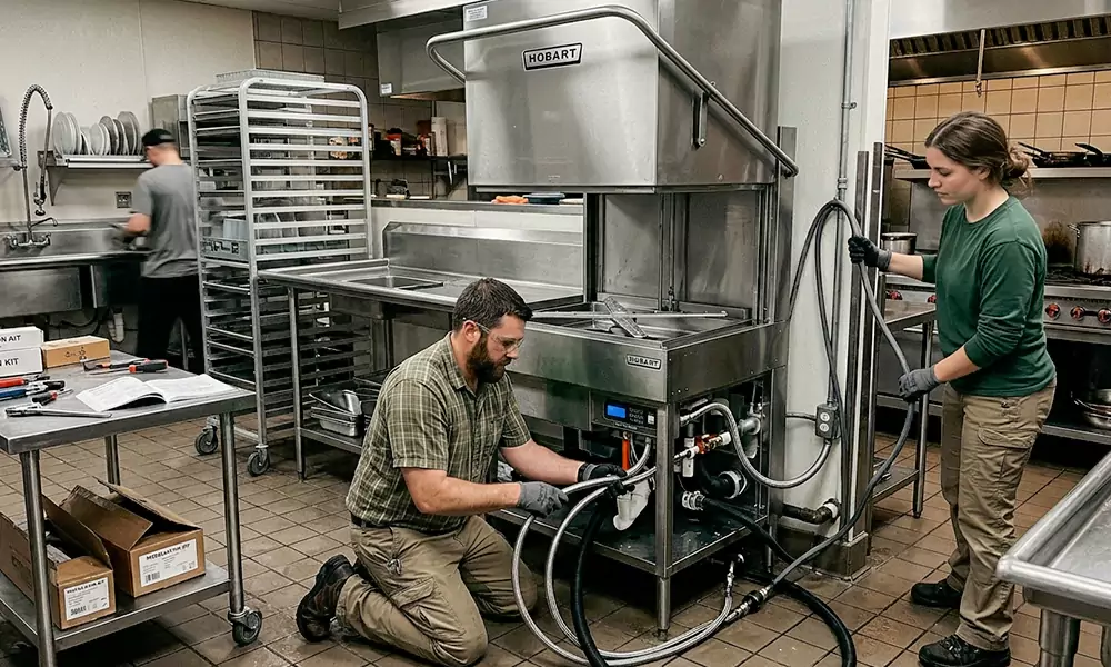 Commercial Dishwasher Installation in Fitchburg, MA