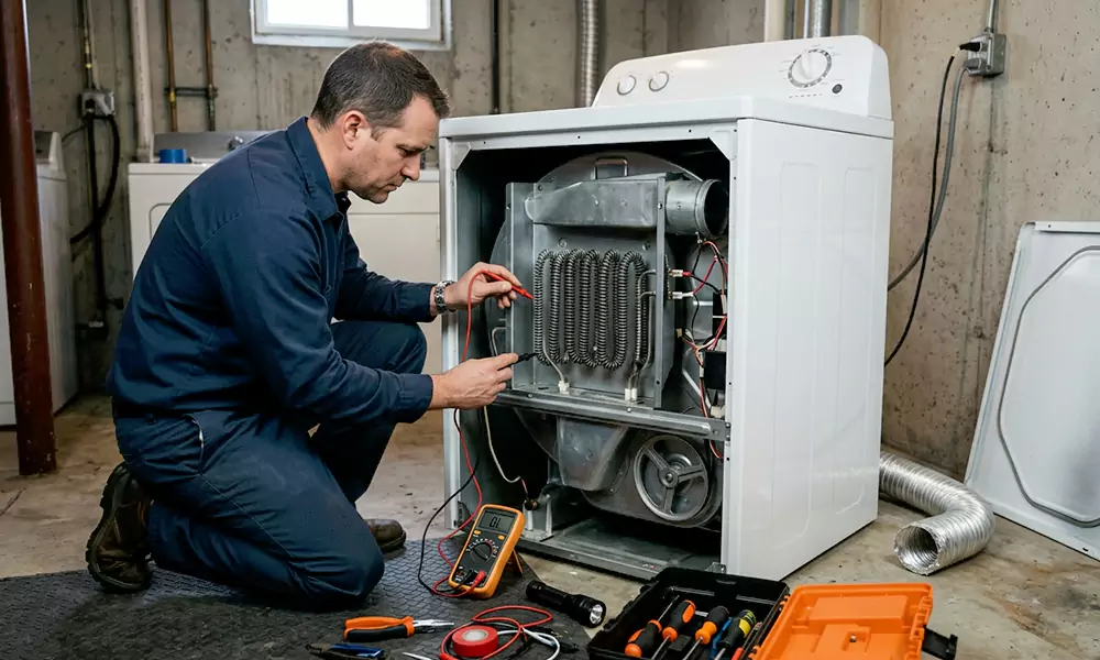 Dryer Not Heating Repair in Fitchburg, MA
