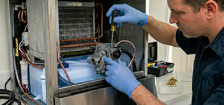 Commercial Ice Maker Water Pump Repair in Fitchburg